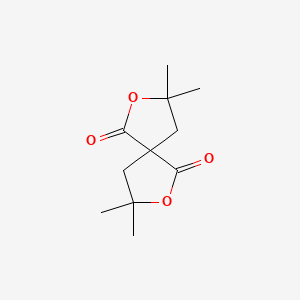 molecular formula C11H16O4 B5624543 3,3,8,8-tetramethyl-2,7-dioxaspiro[4.4]nonane-1,6-dione CAS No. 55775-73-0