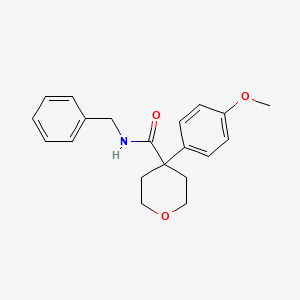 molecular formula C20H23NO3 B5624590 N-benzyl-4-(4-methoxyphenyl)tetrahydro-2H-pyran-4-carboxamide 