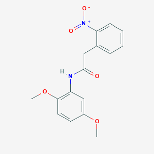 molecular formula C16H16N2O5 B5624592 N-(2,5-dimethoxyphenyl)-2-(2-nitrophenyl)acetamide 