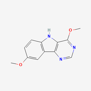 molecular formula C12H11N3O2 B5624621 4,8-dimethoxy-5H-pyrimido[5,4-b]indole 