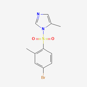 molecular formula C11H11BrN2O2S B5624624 1-[(4-bromo-2-methylphenyl)sulfonyl]-5-methyl-1H-imidazole 