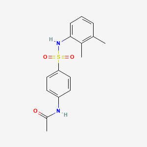 molecular formula C16H18N2O3S B5624633 N-(4-{[(2,3-dimethylphenyl)amino]sulfonyl}phenyl)acetamide 