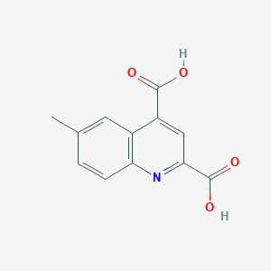 molecular formula C12H9NO4 B5624654 6-methyl-2,4-quinolinedicarboxylic acid 