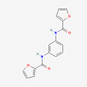 molecular formula C16H12N2O4 B5624672 N,N'-1,3-phenylenedi(2-furamide) CAS No. 25227-72-9