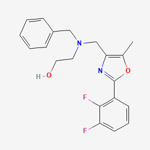 molecular formula C20H20F2N2O2 B5624702 2-(benzyl{[2-(2,3-difluorophenyl)-5-methyl-1,3-oxazol-4-yl]methyl}amino)ethanol 