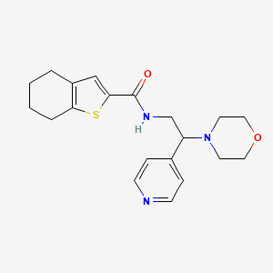 N-[2-(4-morpholinyl)-2-(4-pyridinyl)ethyl]-4,5,6,7-tetrahydro-1-benzothiophene-2-carboxamide