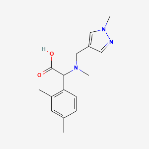 (2,4-dimethylphenyl){methyl[(1-methyl-1H-pyrazol-4-yl)methyl]amino}acetic acid