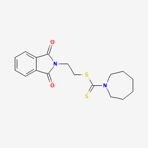 2-(1,3-dioxo-1,3-dihydro-2H-isoindol-2-yl)ethyl 1-azepanecarbodithioate