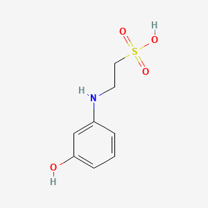 molecular formula C8H11NO4S B562480 2-(3-Hydroxyphenylamino)ethanesulfonic acid CAS No. 104932-73-2