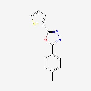 molecular formula C13H10N2OS B5624822 2-(4-methylphenyl)-5-(2-thienyl)-1,3,4-oxadiazole CAS No. 110380-38-6