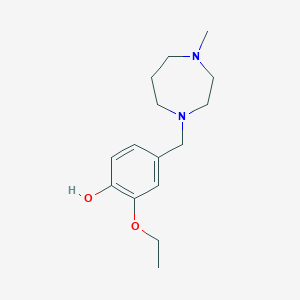 molecular formula C15H24N2O2 B5624870 2-ethoxy-4-[(4-methyl-1,4-diazepan-1-yl)methyl]phenol 