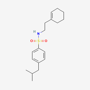 molecular formula C18H27NO2S B5624880 N-[2-(1-cyclohexen-1-yl)ethyl]-4-isobutylbenzenesulfonamide 