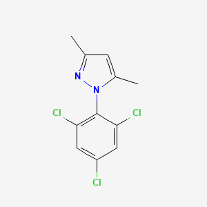 molecular formula C11H9Cl3N2 B5624889 3,5-dimethyl-1-(2,4,6-trichlorophenyl)-1H-pyrazole 