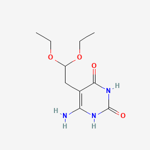molecular formula C10H17N3O4 B562491 2,4-二羟基-6-氨基-5-二乙氧基乙基嘧啶 CAS No. 102879-75-4
