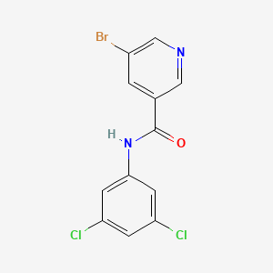 molecular formula C12H7BrCl2N2O B5624964 5-bromo-N-(3,5-dichlorophenyl)nicotinamide 