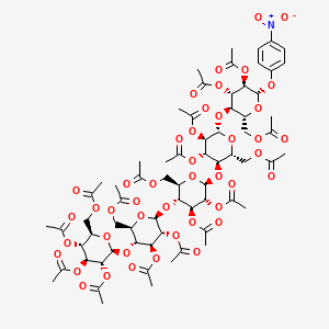 B562497 p-Nitrophenyl |A-D-Cellopentaoside, Hexadecaacetate CAS No. 129411-66-1
