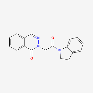 molecular formula C18H15N3O2 B5624982 2-[2-(2,3-dihydro-1H-indol-1-yl)-2-oxoethyl]-1(2H)-phthalazinone 