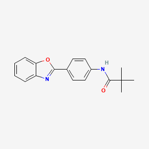 N-[4-(1,3-benzoxazol-2-yl)phenyl]-2,2-dimethylpropanamide