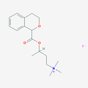 molecular formula C17H26INO3 B5624996 3-[(3,4-dihydro-1H-isochromen-1-ylcarbonyl)oxy]-N,N,N-trimethyl-1-butanaminium iodide 