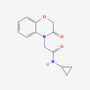 N-cyclopropyl-2-(3-oxo-2,3-dihydro-4H-1,4-benzoxazin-4-yl)acetamide