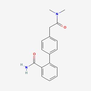 molecular formula C17H18N2O2 B5625015 4'-[2-(dimethylamino)-2-oxoethyl]biphenyl-2-carboxamide 