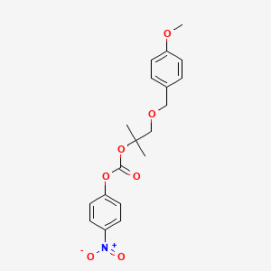 molecular formula C19H21NO7 B562502 2-[甲基-1-(4-甲氧苯基)甲氧基]丙基-4'-硝基苯基碳酸酯 CAS No. 1076198-54-3
