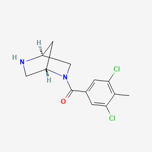 molecular formula C13H14Cl2N2O B5625110 (1S,4S)-2-(3,5-dichloro-4-methylbenzoyl)-2,5-diazabicyclo[2.2.1]heptane hydrochloride 