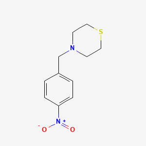 molecular formula C11H14N2O2S B5625112 4-(4-硝基苄基)硫吗啉 