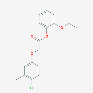molecular formula C17H17ClO4 B5625145 2-ethoxyphenyl (4-chloro-3-methylphenoxy)acetate 