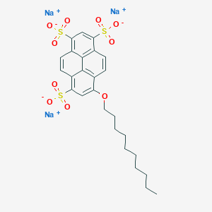 molecular formula C26H30Na3O10S3 B562516 8-Decyloxypyrene-1,3,6-trisulfonic acid trisodium salt CAS No. 110995-88-5