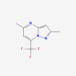 molecular formula C9H8F3N3 B5625169 2,5-二甲基-7-(三氟甲基)吡唑并[1,5-a]嘧啶 