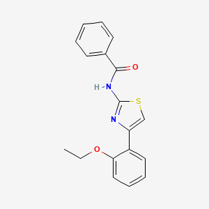 molecular formula C18H16N2O2S B5625171 N-[4-(2-ethoxyphenyl)-1,3-thiazol-2-yl]benzamide 