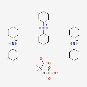 molecular formula C16H33N2O6P B562520 1-Hydroxycyclopropanecarboxylic Acid Phosphate, Biscyclohexylamine Salt CAS No. 94017-79-5