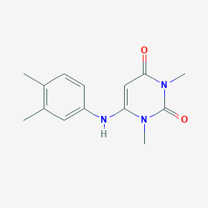 6-[(3,4-dimethylphenyl)amino]-1,3-dimethyl-2,4(1H,3H)-pyrimidinedione