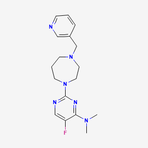 5-fluoro-N,N-dimethyl-2-[4-(pyridin-3-ylmethyl)-1,4-diazepan-1-yl]pyrimidin-4-amine