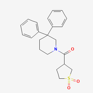 1-[(1,1-dioxidotetrahydro-3-thienyl)carbonyl]-3,3-diphenylpiperidine
