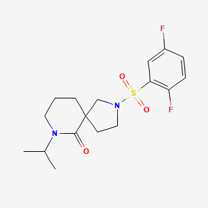 2-[(2,5-difluorophenyl)sulfonyl]-7-isopropyl-2,7-diazaspiro[4.5]decan-6-one