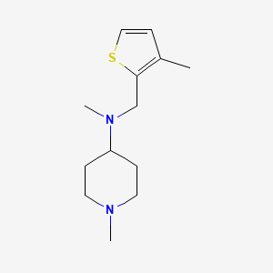 molecular formula C13H22N2S B5625364 N,1-dimethyl-N-[(3-methyl-2-thienyl)methyl]-4-piperidinamine 