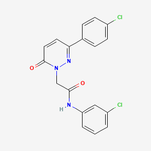 N-(3-chlorophenyl)-2-[3-(4-chlorophenyl)-6-oxo-1(6H)-pyridazinyl]acetamide