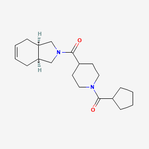 (3aR*,7aS*)-2-{[1-(cyclopentylcarbonyl)-4-piperidinyl]carbonyl}-2,3,3a,4,7,7a-hexahydro-1H-isoindole