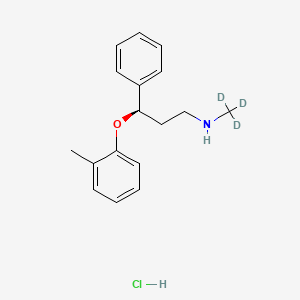molecular formula C17H22ClNO B562540 盐酸阿托莫西汀-d3 CAS No. 1217776-38-9