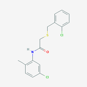 2-[(2-chlorobenzyl)thio]-N-(5-chloro-2-methylphenyl)acetamide