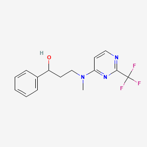 3-{methyl[2-(trifluoromethyl)pyrimidin-4-yl]amino}-1-phenylpropan-1-ol