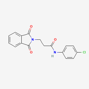 N-(4-chlorophenyl)-3-(1,3-dioxo-1,3-dihydro-2H-isoindol-2-yl)propanamide