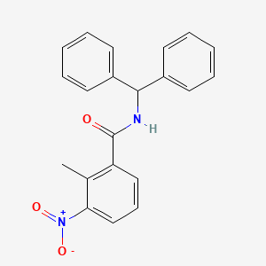 N-(diphenylmethyl)-2-methyl-3-nitrobenzamide