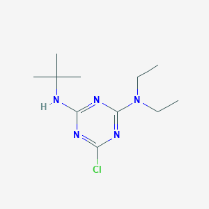 molecular formula C11H20ClN5 B5625468 N'-(tert-butyl)-6-chloro-N,N-diethyl-1,3,5-triazine-2,4-diamine 