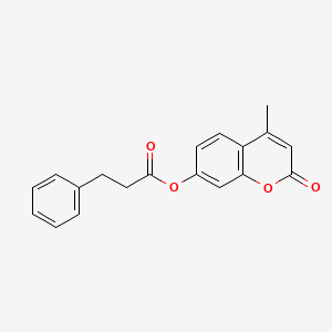 4-methyl-2-oxo-2H-chromen-7-yl 3-phenylpropanoate