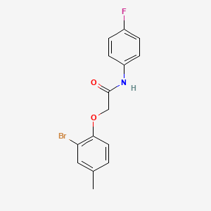 2-(2-bromo-4-methylphenoxy)-N-(4-fluorophenyl)acetamide