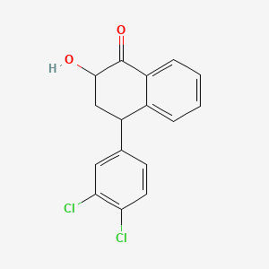 molecular formula C16H12Cl2O2 B562549 4-(3,4-Dichlorophenyl)-2-hydroxy-3,4-dihydro-2h-naphthalen-1-one CAS No. 124345-10-4