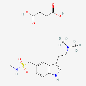 molecular formula C18H27N3O6S B562550 Sumatriptan-d6 Succinate CAS No. 1215621-31-0